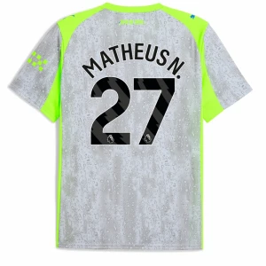 Matheus N. #27 Koszulki Piłkarskie Manchester City 2025-26 Trzecia Męska