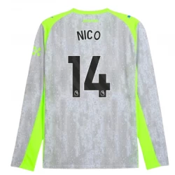 Nico #14 Koszulki Piłkarskie Manchester City 2025-26 Trzecia Męska Długi Rękaw