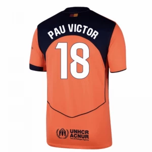 Pau Victor #18 Koszulki Piłkarskie FC Barcelona 2025-26 Trzecia Męska
