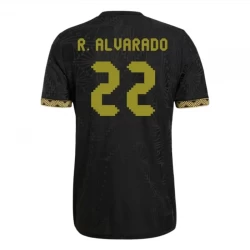 R. Alvarado #22 Koszulki Piłkarskie Meksyk 2025 Black Gold Cup Trzecia Męska