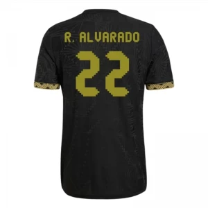R. Alvarado #22 Koszulki Piłkarskie Meksyk 2025 Black Gold Cup Trzecia Męska