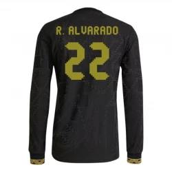R. Alvarado #22 Koszulki Piłkarskie Meksyk 2025 Black Gold Cup Trzecia Męska Długi Rękaw