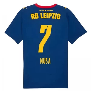 RB Leipzig Koszulka Piłkarska 2025-26 Nusa #7 Wyjazdowa Męska