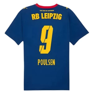 RB Leipzig Koszulka Piłkarska 2025-26 Poulsen #9 Wyjazdowa Męska