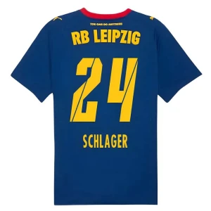 RB Leipzig Koszulka Piłkarska 2025-26 Schlager #24 Wyjazdowa Męska