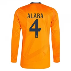 Real Madryt Koszulka Piłkarska 2024-25 David Alaba #4 Wyjazdowa Męska Długi Rękaw