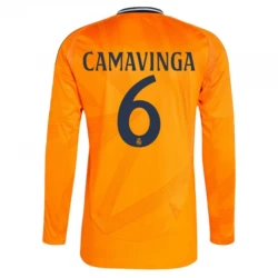 Real Madryt Koszulka Piłkarska 2024-25 Eduardo Camavinga #6 Wyjazdowa Męska Długi Rękaw