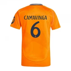 Real Madryt Koszulka Piłkarska 2024-25 HP Eduardo Camavinga #6 Wyjazdowa Męska