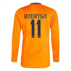 Real Madryt Koszulka Piłkarska 2024-25 Rodrygo #11 Wyjazdowa Męska Długi Rękaw