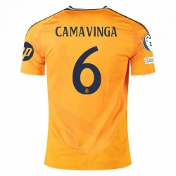 Real Madryt Koszulka Piłkarska 2024-25 UCL Eduardo Camavinga #6 Wyjazdowa Męska