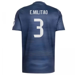 Real Madryt Koszulka Piłkarska 2025-26 E. Militao #3 Wyjazdowa Męska