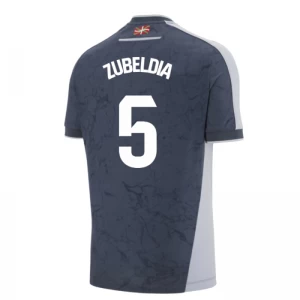 Real Sociedad Koszulka Piłkarska 2025-26 Zubeldia #5 Wyjazdowa Męska