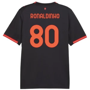 Ronaldinho Gaúcho #80 Koszulki Piłkarskie AC Milan 2026-27 Trzecia Męska