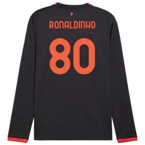 Ronaldinho Gaúcho #80 Koszulki Piłkarskie AC Milan 2026-27 Trzecia Męska Długi Rękaw