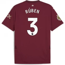 Ruben #3 Koszulki Piłkarskie Manchester City 2024-25 Alternatywna Męska