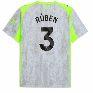 Ruben #3 Koszulki Piłkarskie Manchester City 2025-26 Trzecia Męska