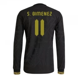 S. Gimenez #11 Koszulki Piłkarskie Meksyk 2025 Black Gold Cup Trzecia Męska Długi Rękaw