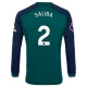 Saliba #2 Koszulki Piłkarskie Arsenal FC 2023-24 Alternatywna Męska Długi Rękaw