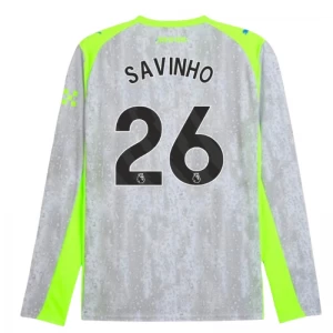 Savinho #26 Koszulki Piłkarskie Manchester City 2025-26 Trzecia Męska Długi Rękaw
