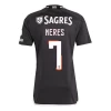 SL Benfica Koszulka Piłkarska 2023-24 UCL Neres #7 Wyjazdowa Męska