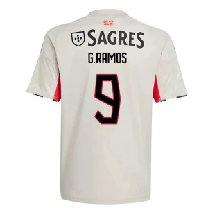 SL Benfica Koszulka Piłkarska 2025-26 G. Ramos #9 Wyjazdowa Męska