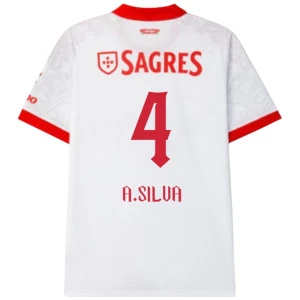 SL Benfica Koszulka Piłkarska 2026-27 A. Silva #4 Wyjazdowa Męska