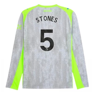 Stones #5 Koszulki Piłkarskie Manchester City 2025-26 Trzecia Męska Długi Rękaw