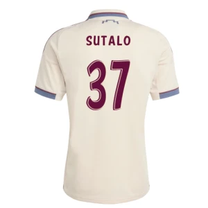 Sutalo #37 Koszulki Piłkarskie AFC Ajax Amsterdam 2025-26 Trzecia Męska