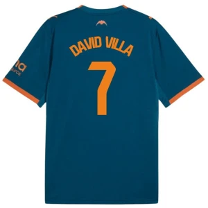 Valencia CF Koszulka Piłkarska 2026-27 David Villa #7 Wyjazdowa Męska