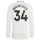 Van De Beek #34 Koszulki Piłkarskie Manchester United 2023-24 Alternatywna Męska Długi Rękaw