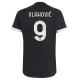 Vlahovic #9 Koszulki Piłkarskie Juventus FC 2023-24 Alternatywna Męska