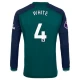 White #4 Koszulki Piłkarskie Arsenal FC 2023-24 Alternatywna Męska Długi Rękaw
