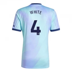 White #4 Koszulki Piłkarskie Arsenal FC 2024-25 Alternatywna Męska