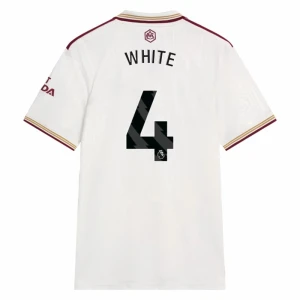 White #4 Koszulki Piłkarskie Arsenal FC 2025-26 Trzecia Męska