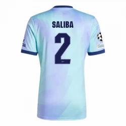 William Saliba #2 Koszulki Piłkarskie Arsenal FC 2024-25 UCL Trzecia Męska
