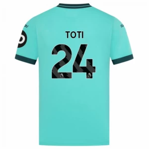 Wolverhampton Wanderers Koszulka Piłkarska 2025-26 Toti #24 Wyjazdowa Męska