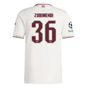 Zubimendi #36 Koszulki Piłkarskie Arsenal FC 2025-26 Champions League Trzecia Męska